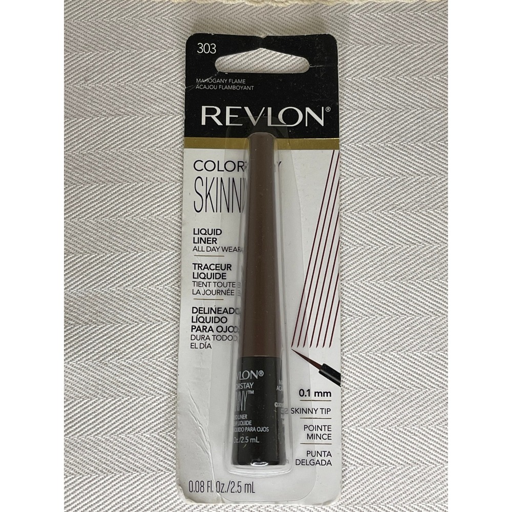 Revlon ColorStay Skinny Liquid Liner 303 Mahogany Flame 0.1mm Tip 0.08oz New